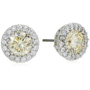 Kenneth Jay Lane Canary Cubic Zirconia Earrings